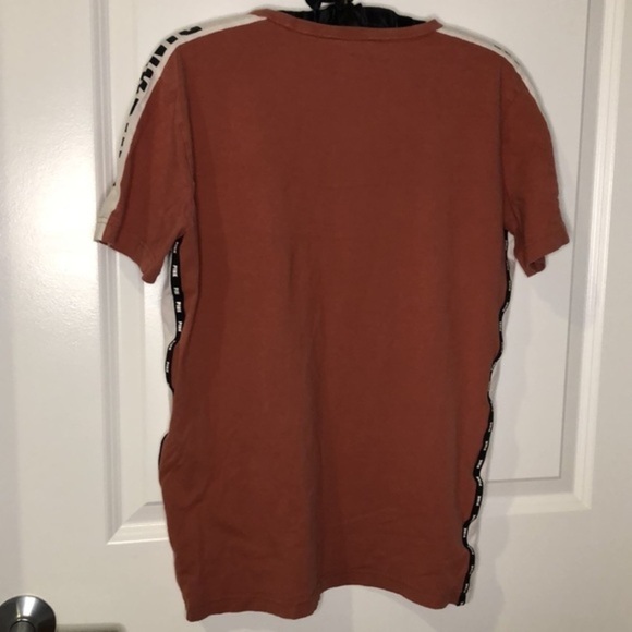 PINK by VICTORIA SECRET | PINK Logo Side Stripe Tee Shirt - Size Small - Picture 6 of 7